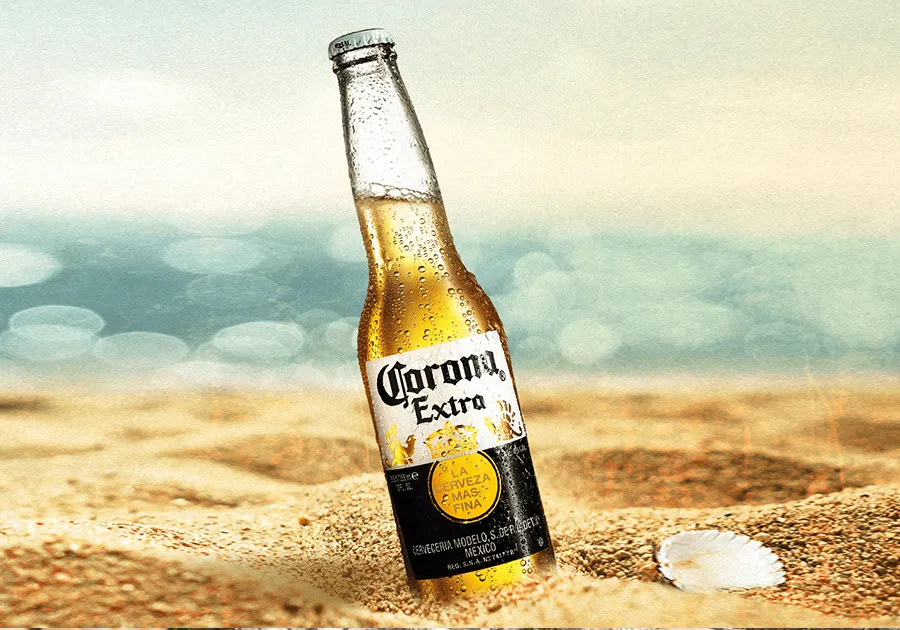 Cerveza Corona.