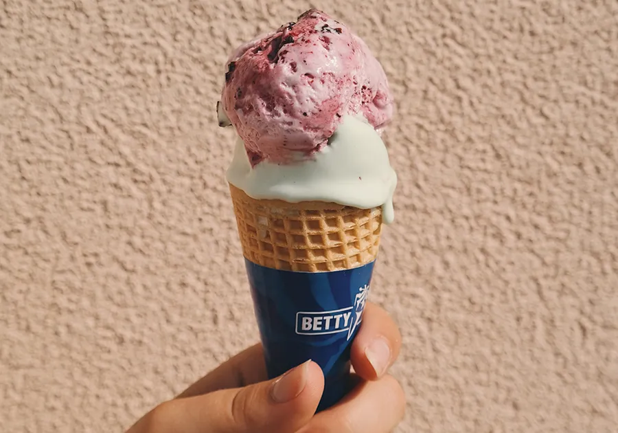 Cono de helado.