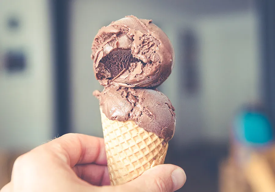 Helado de Chocolate.