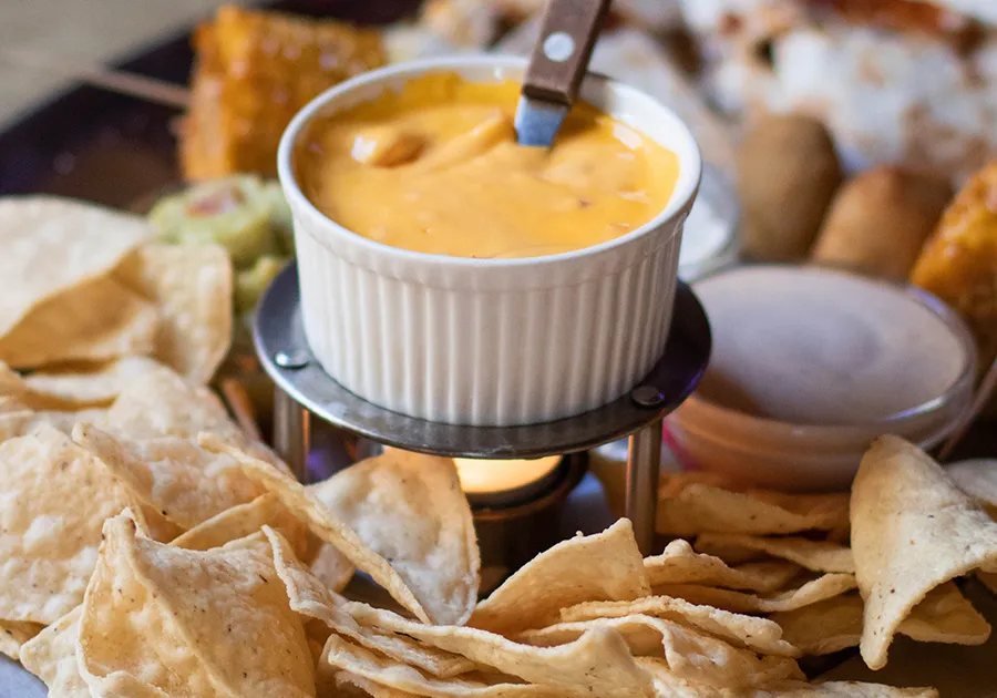 Nachios con queso.