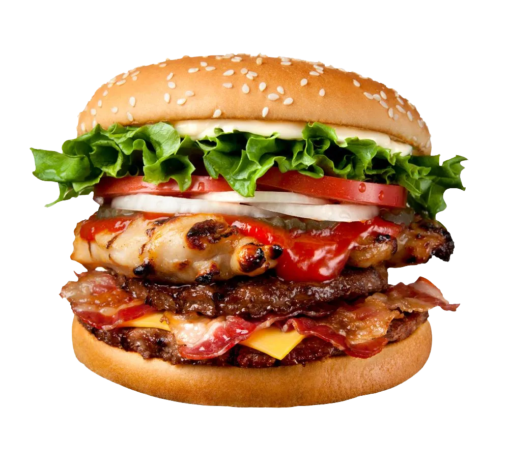 Foto de una hamburguesa